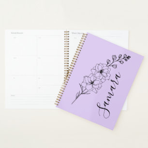 Cadeau personnalisé juillet Fleur de naissance Del