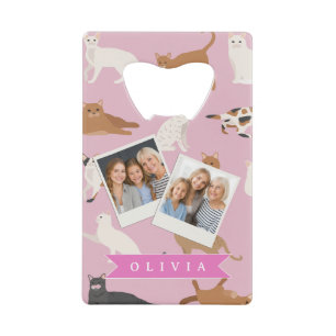 Cadeau Personnalisé Motif de Chat Rose Mignon pour