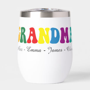 Cadeau personnalisé pour grand-mère avec les noms