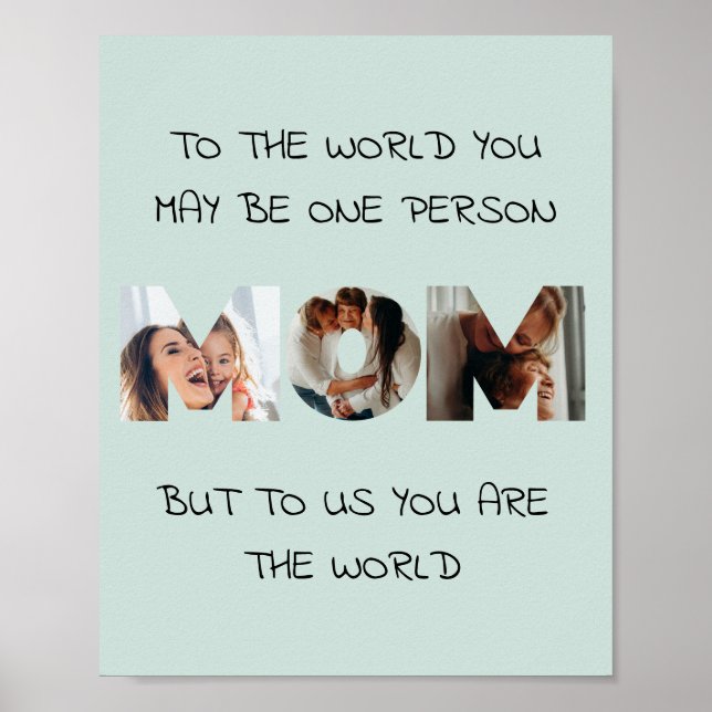 Cadeau personnalisé pour maman - Impression de col (Devant)