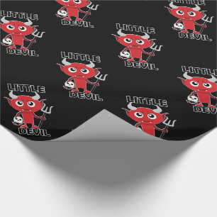 Cadeau Petit diable - papier d'emballage brillant, 30" x
