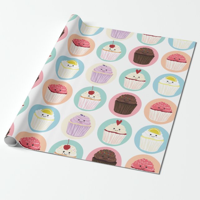 Cadeau Petit gâteau Cuties de papier d'emballage (Déroulé)