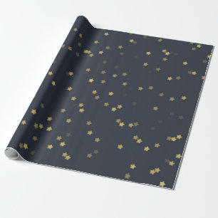 Cadeau Petit pain de papier d'emballage d'étoile d'or