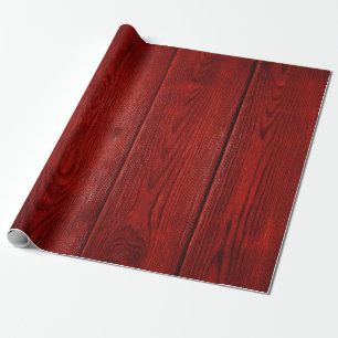 Cadeau Petit pain en bois rouge de papier d'emballage