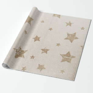 Cadeau Petit pain rustique de papier d'emballage d'étoil