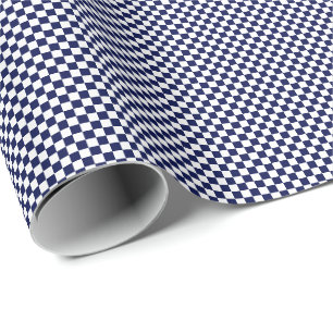 Cadeau Petit papier d'emballage de contrôles de bleu