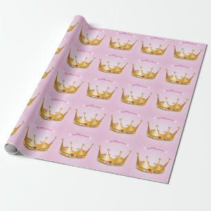 Cadeau Petit papier d'emballage de princesse Crown