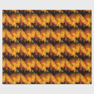Cadeau Phoenix dans le papier d'enveloppement de carreaux