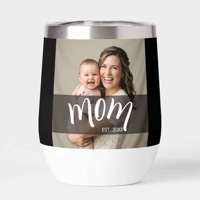 Cadeau photo de maman pour nouvelle mère établie (Arrière)