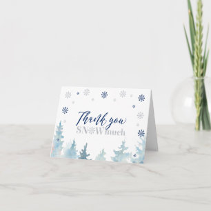 Cadeau photo de Noël argent et bleu Merci