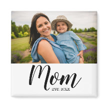 Cadeau Photo Magnet Aimanté Maman Créé