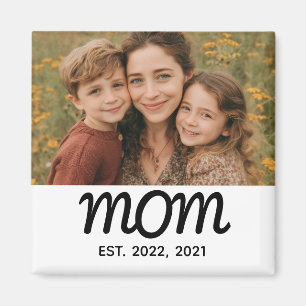 Cadeau Photo Magnet Aimanté Maman Créé