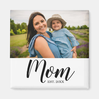 Cadeau photo Magnet établi par maman