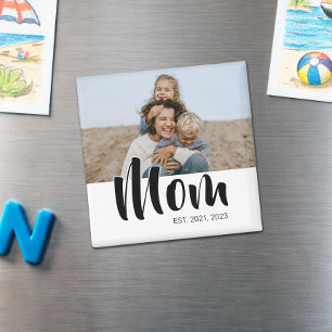 Cadeau photo Magnet établi par maman