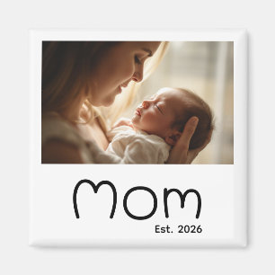 Cadeau Photo Magnet Maman Établie