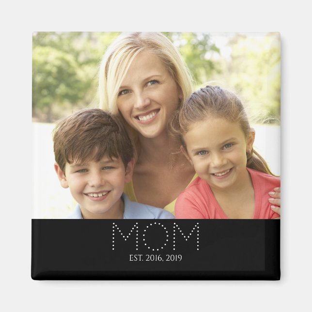 Cadeau Photo Magnet Maman Établie (Devant)