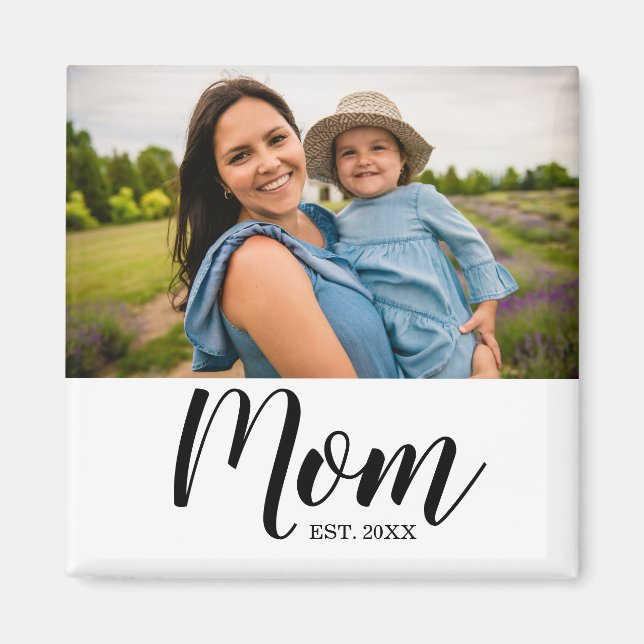 Cadeau photo Magnet « Maman établie » (Devant)