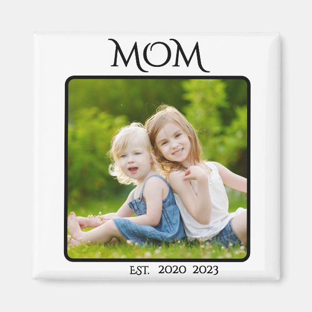 Cadeau Photo Magnet Maman Fondé (Devant)