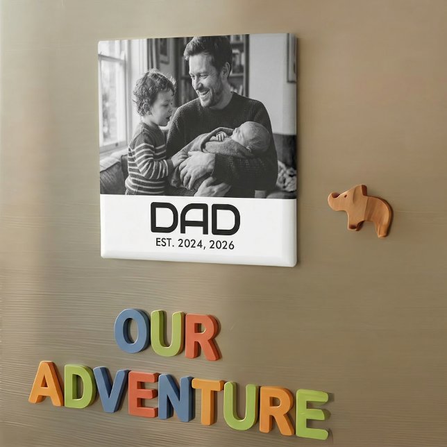 Cadeau Photo Magnet Papa Fondé (Créateur téléchargé)