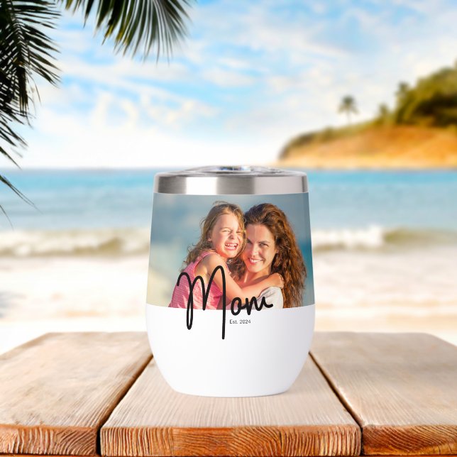 Cadeau photo Maman Fondée  (Plage (pivotée))