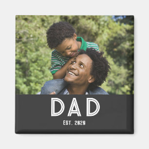Cadeau Photo Papa Fête des Pères Aimant