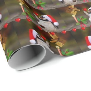 Cadeau Pingouin en papier d'enveloppement de Noël