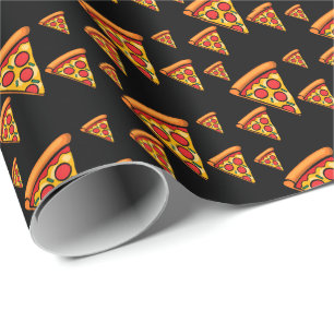 Cadeau Pizza Friday Design - Papier d'enveloppement mat