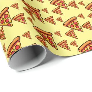 Cadeau Pizza Friday Design - Papier d'enveloppement mat