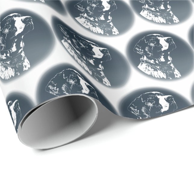 Cadeau Pointeur Chien Papier-cadeau Chien de sport Papier (Coin rond)