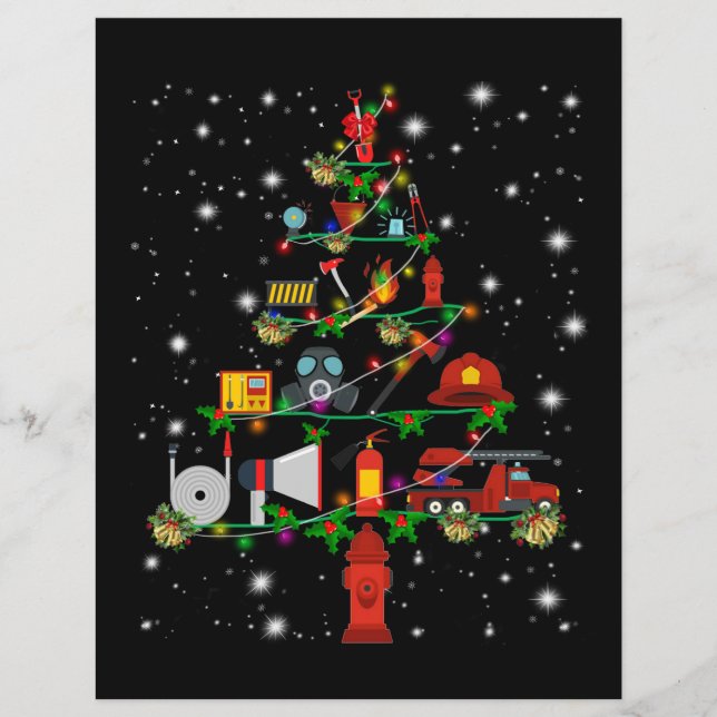 Cadeau pompier | Joyeux pompier de Noël Fun (Devant)