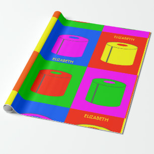 Cadeau Pop Art Retro Psychedelic Toilet Papier Vibrant