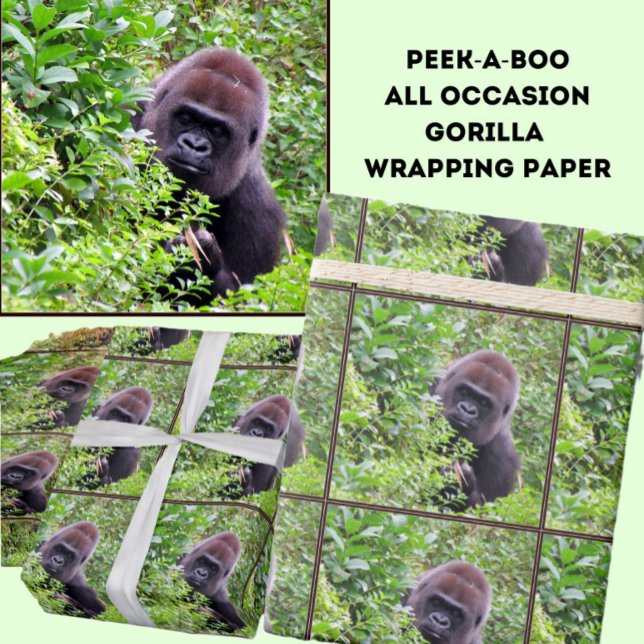 Cadeau Poupée de papier peek-A-Boo Gorilla (Créateur téléchargé)