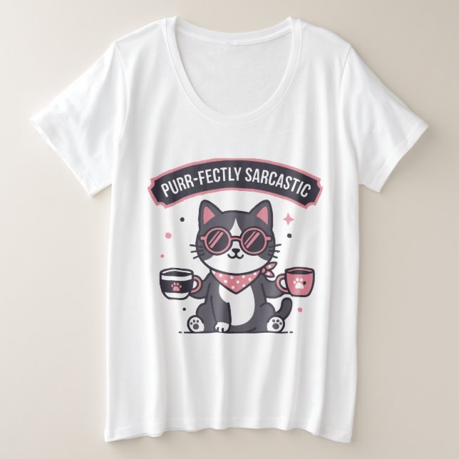 Cadeau pour amateur de café avec bandana de chat c (Design devant)