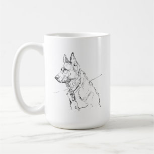 Cadeau pour amateur de chiens, Mug à café Berger A