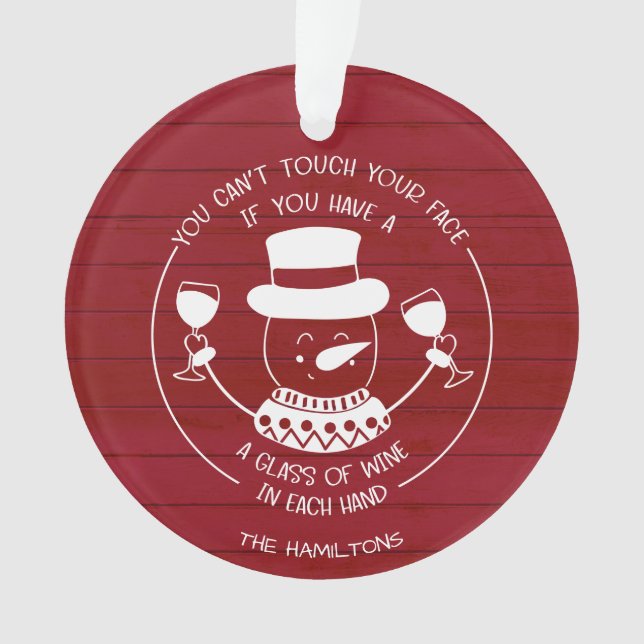 Cadeau pour amateurs de vin drôle Noël 2020 Covid  (devant)