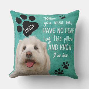Cadeau pour amoureux des chiens - coussin mémorial