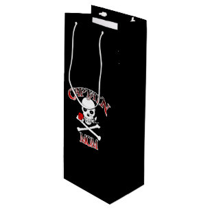 Cadeau Pour Bouteille Capitaine Maman Sac à vin
