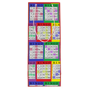 Cadeau Pour Bouteille Le BINGO-TEST coloré d'amusement carde le sac de