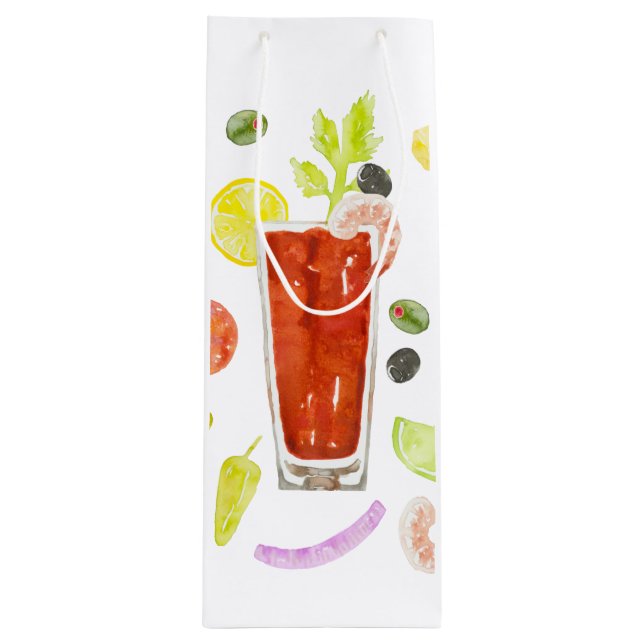 Cadeau Pour Bouteille Sac à cadeaux Bloody Mary Bar (Devant)