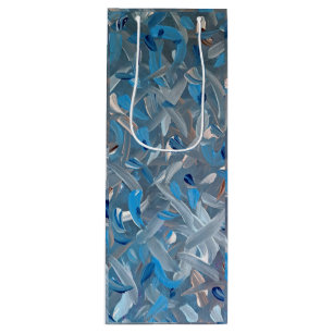 Cadeau Pour Bouteille Sac à vin bleu poussière