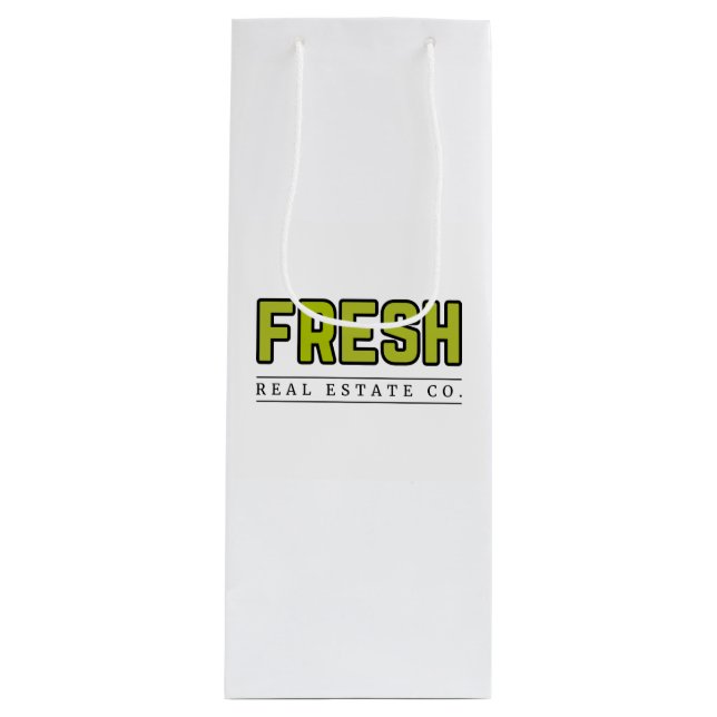 Cadeau Pour Bouteille Sac à vin brillant FRESH (Devant)