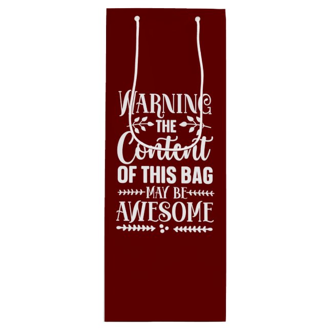 Cadeau Pour Bouteille Sac à vin réutilisable (Devant)