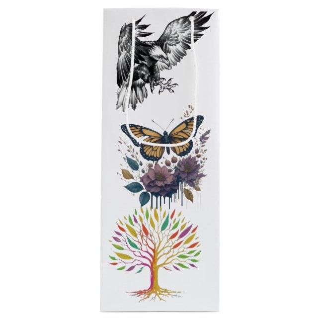 Cadeau Pour Bouteille Sac triple design (Devant)