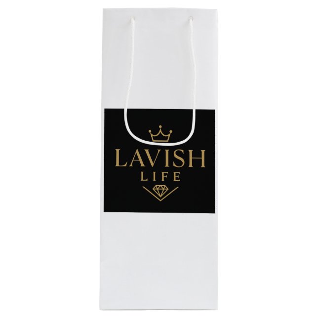 Cadeau Pour Bouteille Sac vin luxueux  (Devant)