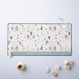 Cadeau pour enseignant Motif aquarelle personnal