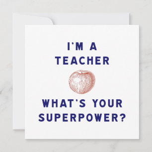 Cadeau pour Enseignant Pomme Superpuissant Éducate