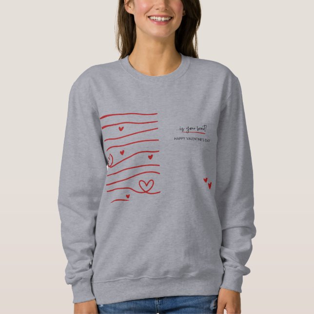 Cadeau pour femme sweatshirt pour la Saint-Valenti (Devant)