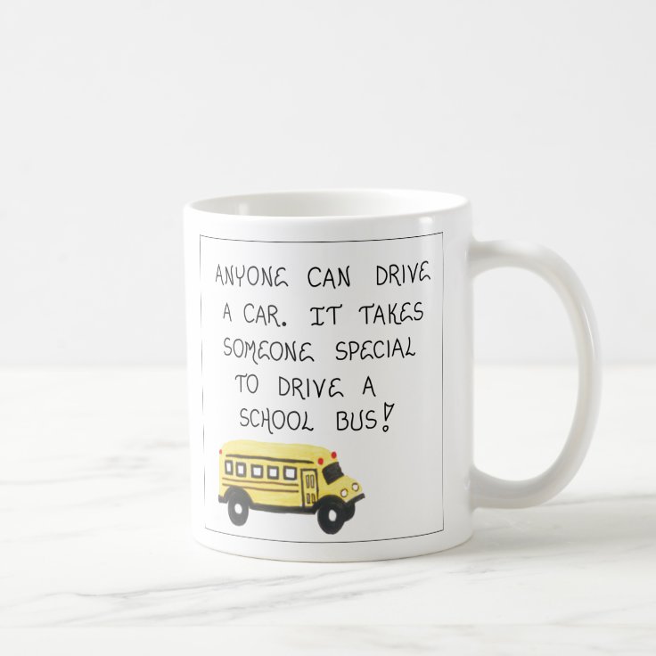 Tasse à café pour chauffeur de bus Cadeau de chauffeur de bus scolaire Tasse à thé en céramique de 330 ml 