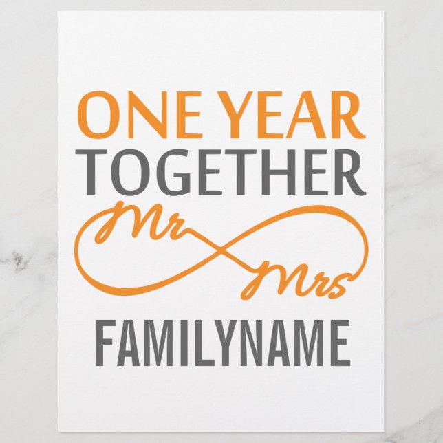 Cadeau pour le 1er anniversaire (Devant)