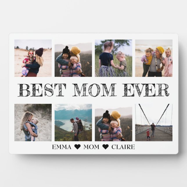 Cadeau Pour Maman Photo Collage Plaque Avec Eau (Devant)